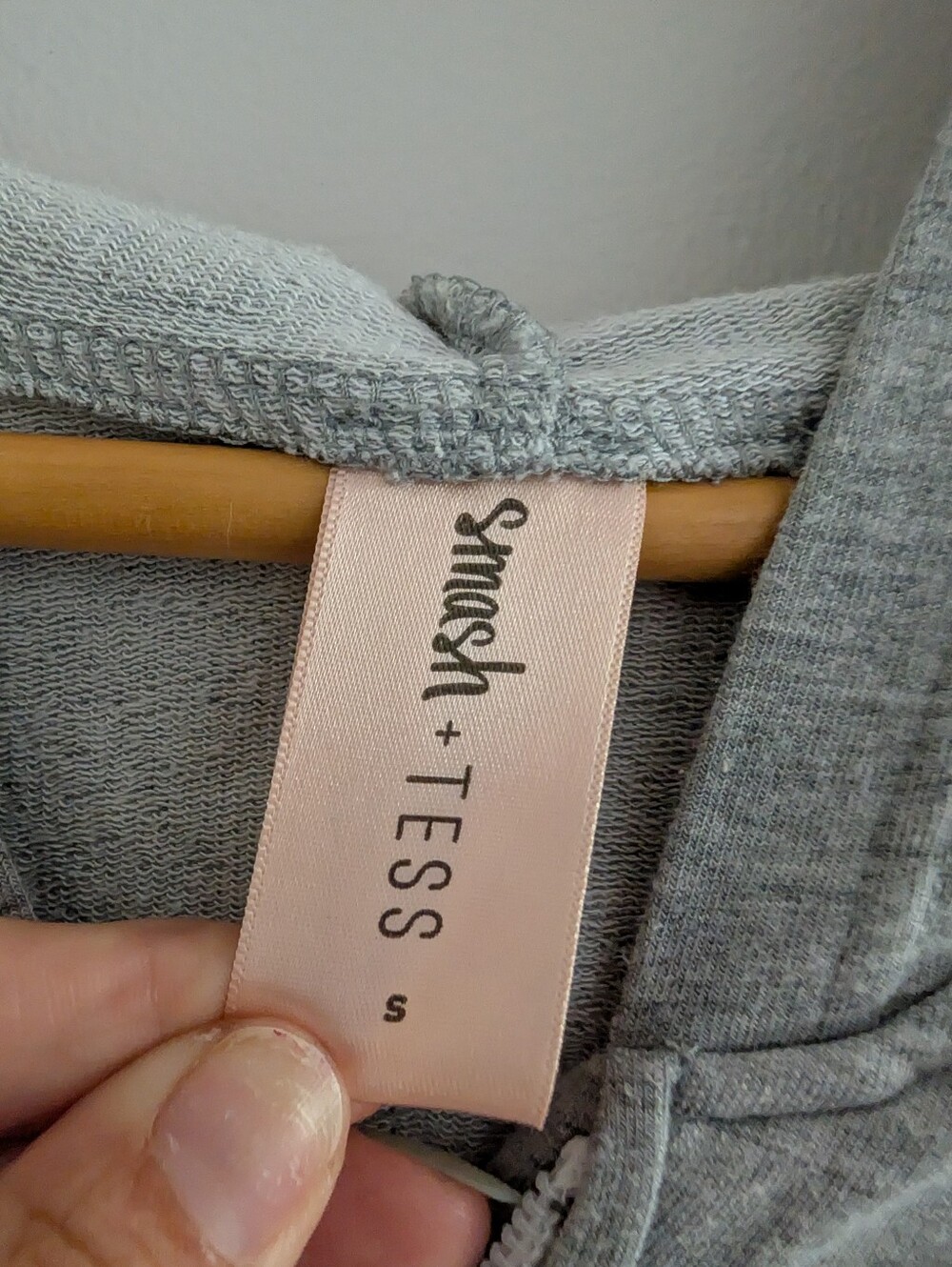 Smash + Tess Light Gray Hooded One‑Piece Jumpsuit - Picture 4 of 7
